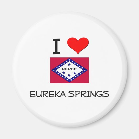 I Liebe EUREKA SPRINGS Arkansas Magnet (Vorne)