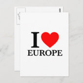 I Liebe Europa Postkarte (Vorne/Hinten)