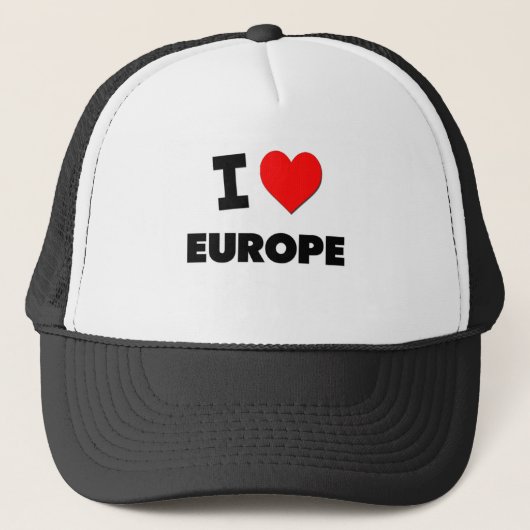 I Liebe Europa Truckerkappe (Vorderseite)