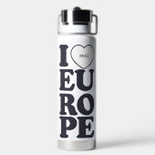 I LIEBE EUROPE-Kundenmonogramm Trinkflasche (Hinten)