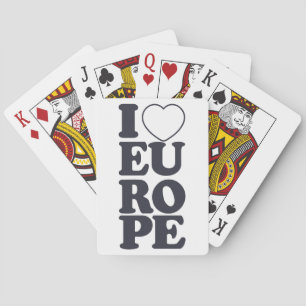 I LIEBE EUROPE Spielkarten