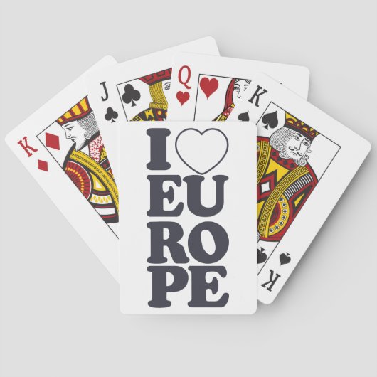 I LIEBE EUROPE Spielkarten (Rückseite)