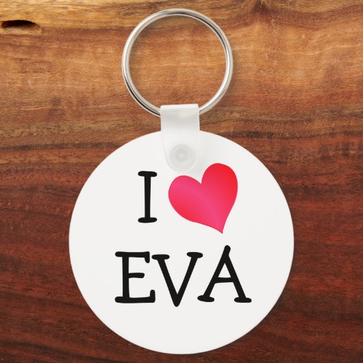 I Liebe Eva Schlüsselanhänger (Vorderseite)