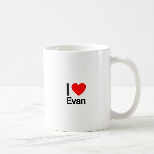 i Liebe evan Kaffeetasse (Rechts)