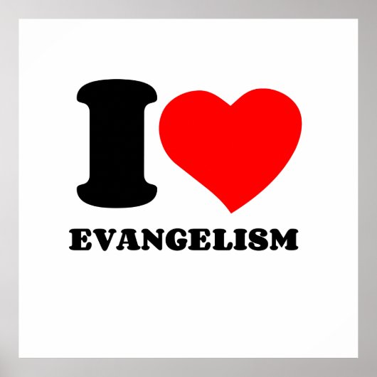 I LIEBE EVANGELISM POSTER (Vorne)