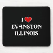 I Liebe Evanston, Illinois Mousepad (Vorne)