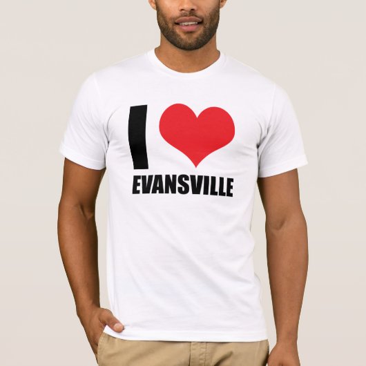 I Liebe Evansville T-Shirt (Vorderseite)