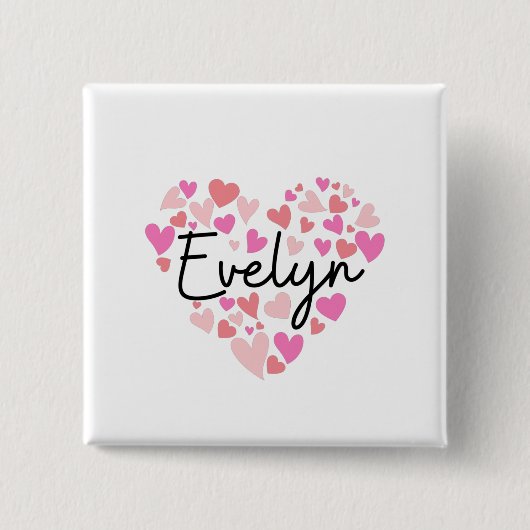 I Liebe Evelyn Button (Vorderseite)