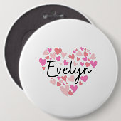 I Liebe Evelyn Button (Vorne & Hinten)