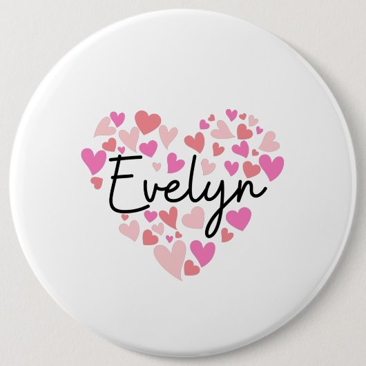 I Liebe Evelyn Button (Vorderseite)