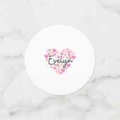 I Liebe Evelyn Konfetti (Klein Vorderseite)