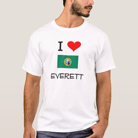 I Liebe Everett Washington T-Shirt (Vorderseite)
