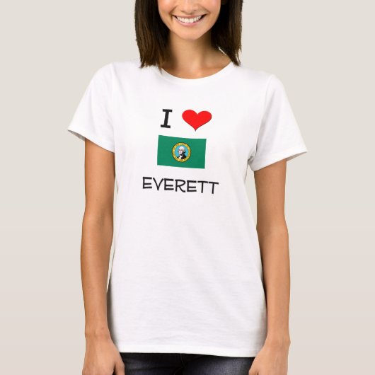 I Liebe Everett Washington T-Shirt (Vorderseite)