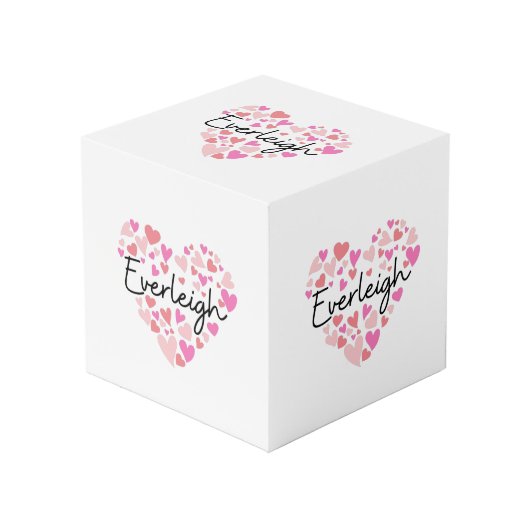 I Liebe Everleigh Würfel (Vorderseite Schrägansicht)
