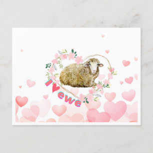 I Liebe Ewe Feiertagspostkarte