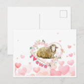 I Liebe Ewe Feiertagspostkarte (Vorne/Hinten)