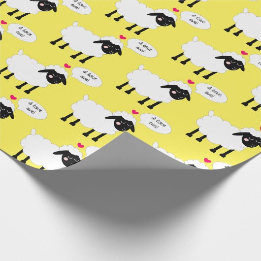 I Liebe Ewe Geschenkpapier (Ecke)