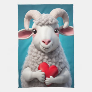 I Liebe Ewe Geschirrtuch