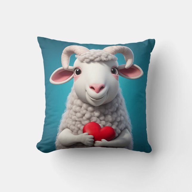 I Liebe Ewe Kissen (Vorderseite)