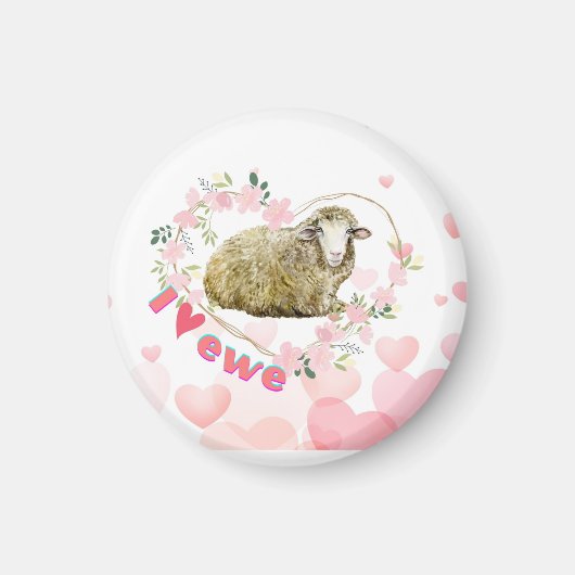 I Liebe Ewe Magnet (Vorne)