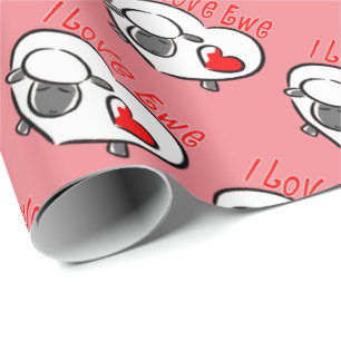 I Liebe Ewe Romantische Zitate Geschenkpapier