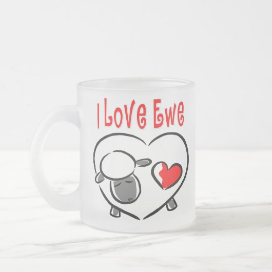 I Liebe Ewe Romantische Zitate Mattglastasse (Links)