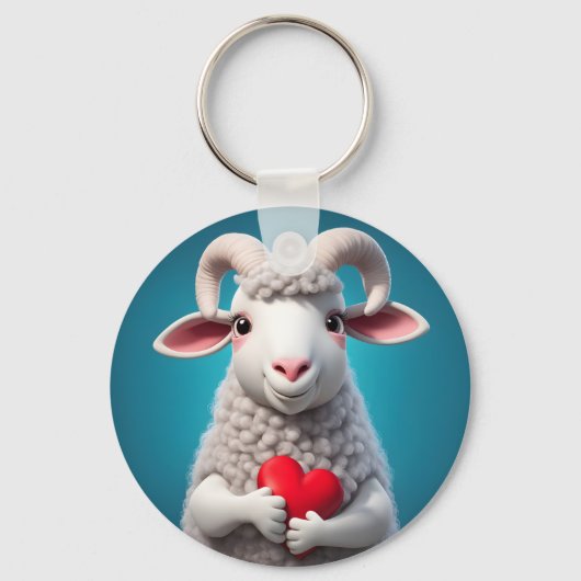 I Liebe Ewe Schlüsselanhänger (Vorderseite)