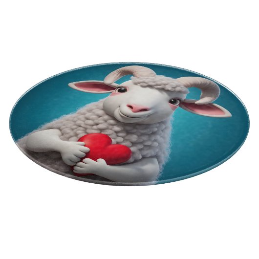 I Liebe Ewe Schneidebrett (Ecke)