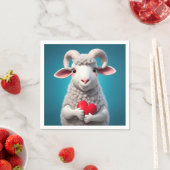 I Liebe Ewe Serviette (Beispiel)