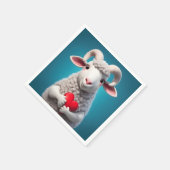 I Liebe Ewe Serviette (Ecke)