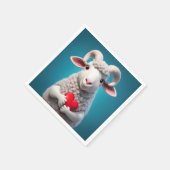 I Liebe Ewe Serviette (Ecke)