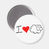 I Liebe ewe (you) magnet (Vorderseite/Rückseite)