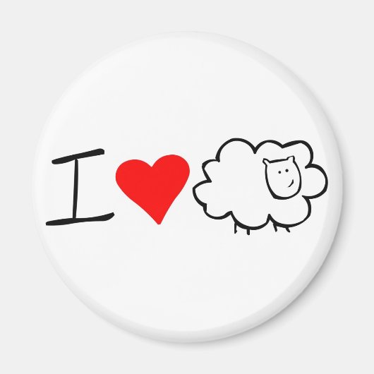 I Liebe ewe (you) magnet (Vorne)