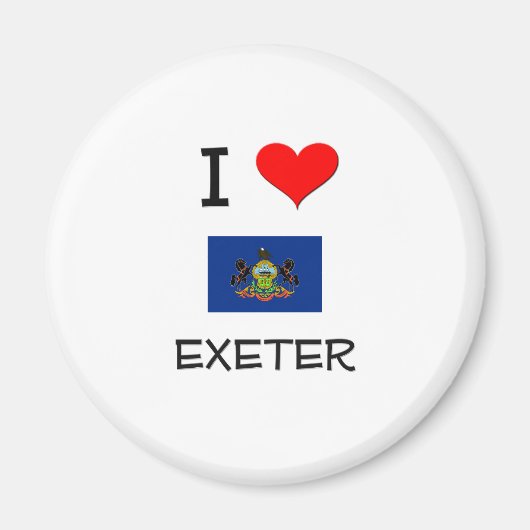 I Liebe Exeter Pennsylvania Magnet (Vorne)
