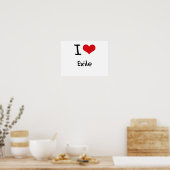 I Liebe Exil Poster (Küche)