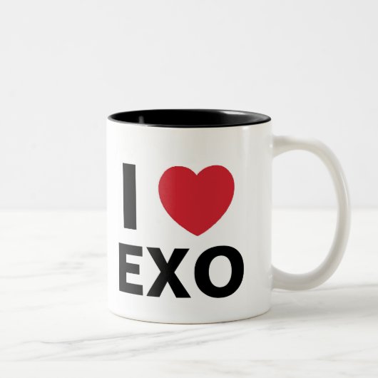 I Liebe Exo Schale Zweifarbige Tasse (Rechts)