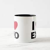 I Liebe Exo Schale Zweifarbige Tasse (Mittel)