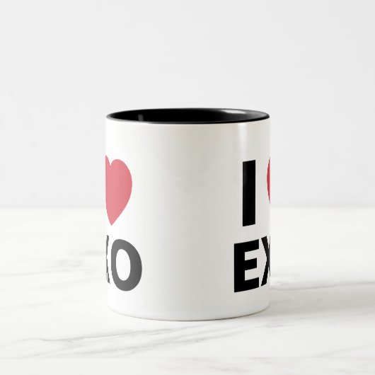 I Liebe Exo Schale Zweifarbige Tasse (Mittel)
