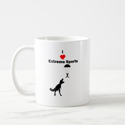 I Liebe-Extrem-Sport Kaffeetasse (Links)