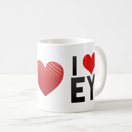 I Liebe EY Kaffeetasse (VorderseiteRechts)