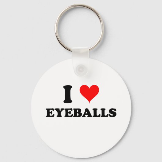 I Liebe Eyeballs Schlüsselanhänger (Vorderseite)