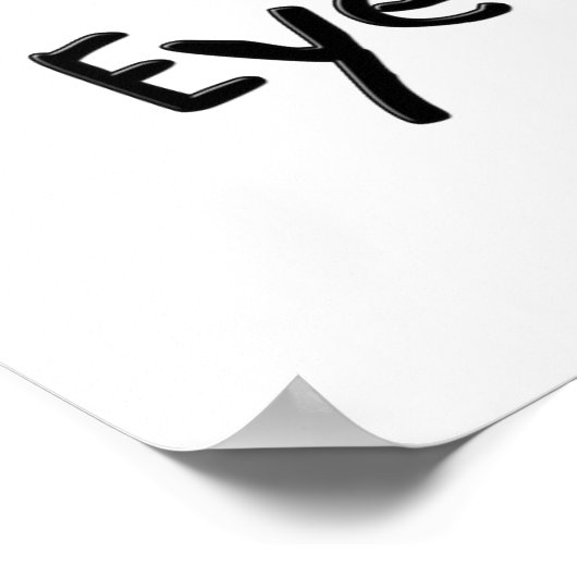 I Liebe Eyebrows Poster (Ecke)