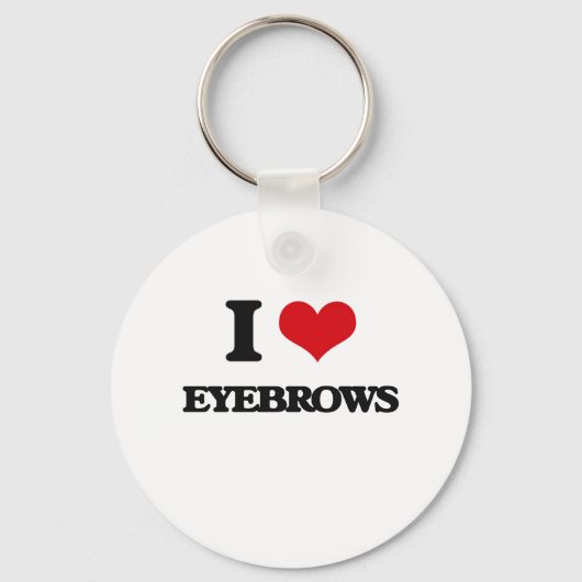 I Liebe EYEBROWS Schlüsselanhänger (Vorderseite)
