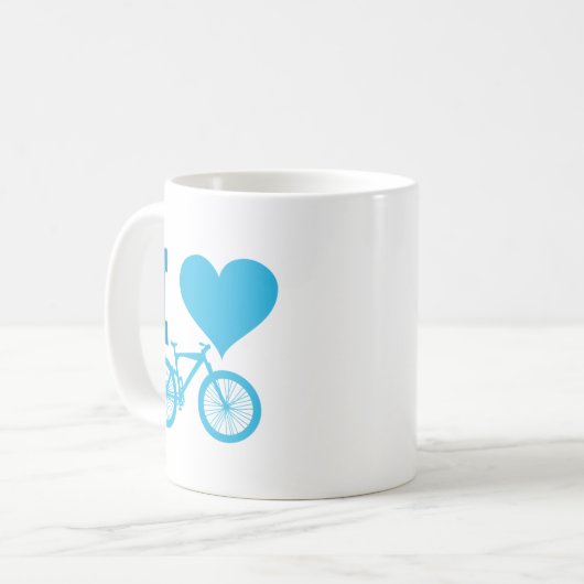 I Liebe-Fahrrad Kaffeetasse (Vorderseite Links)