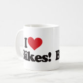 I Liebe-Fahrräder! Kaffeetasse (Vorderseite Links)