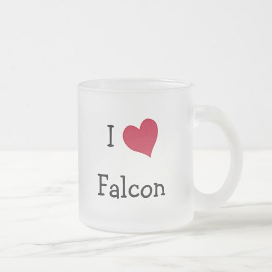 I Liebe Falcon Mattglastasse (Rechts)