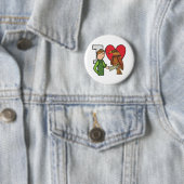 I Liebe Falconry Button (Beispiel)