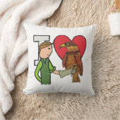I Liebe Falconry Kissen (Decke)