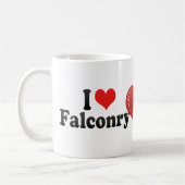 I Liebe-Falknerei Kaffeetasse (Links)