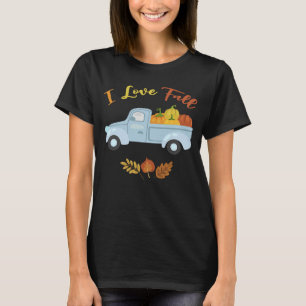 I Liebe Fall Niedlich Herbst Ändern Blätter T-Shirt